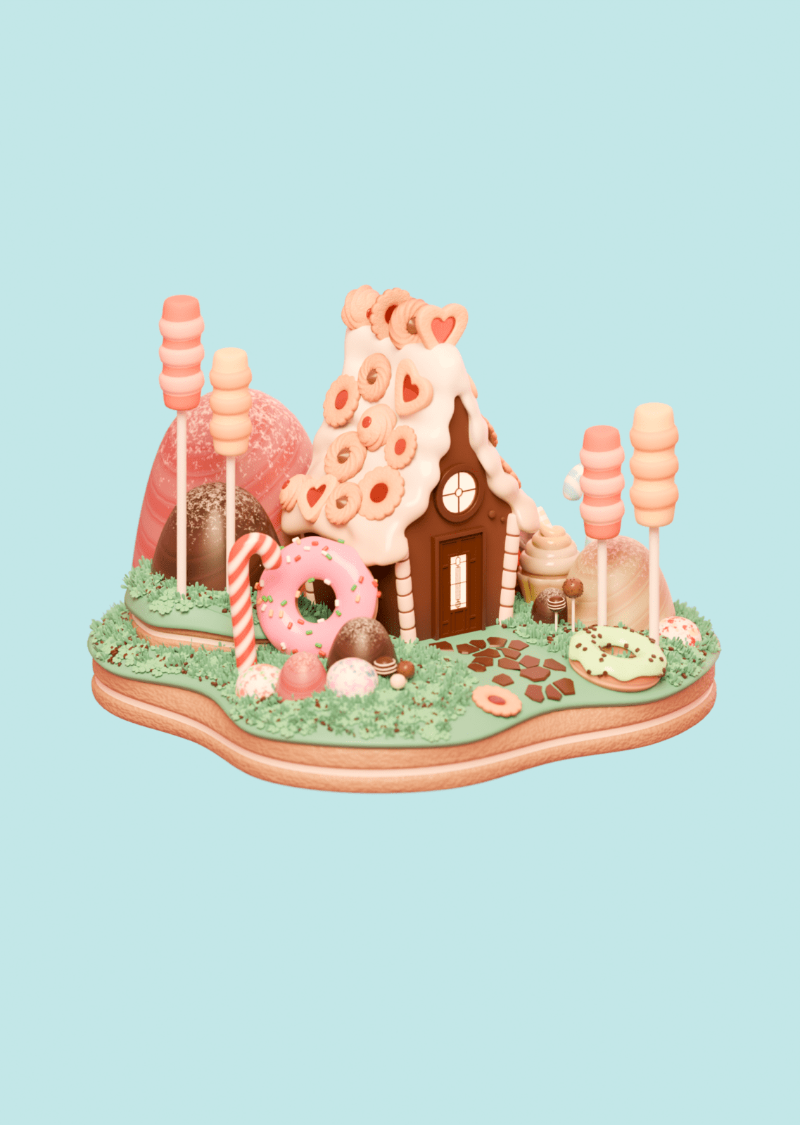 3D Candy House