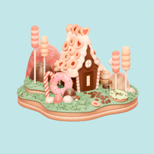 3D Candy House