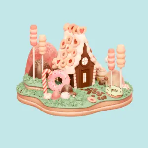 3D Candy House