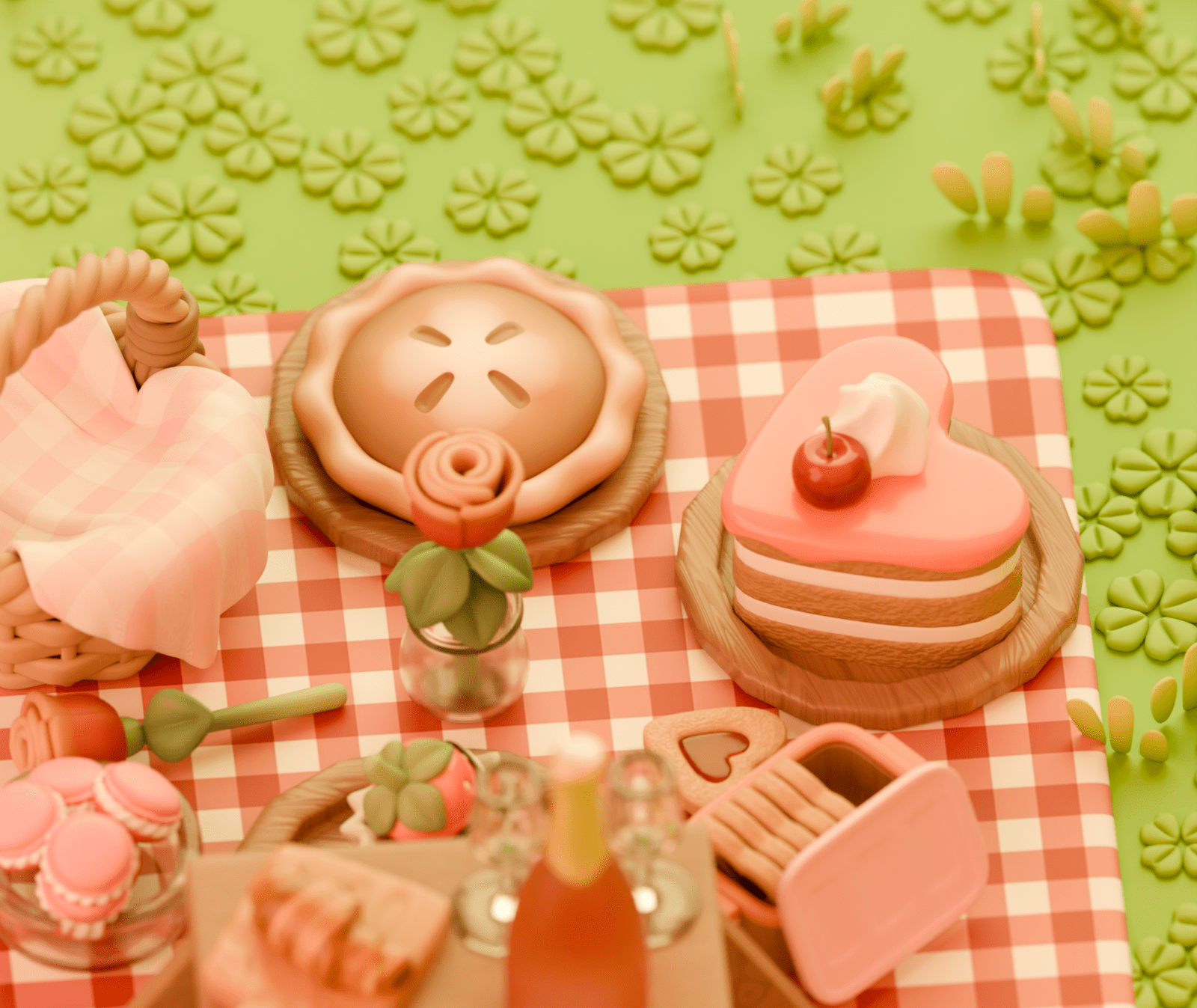 3D Valentine Isometric Picic angle 2